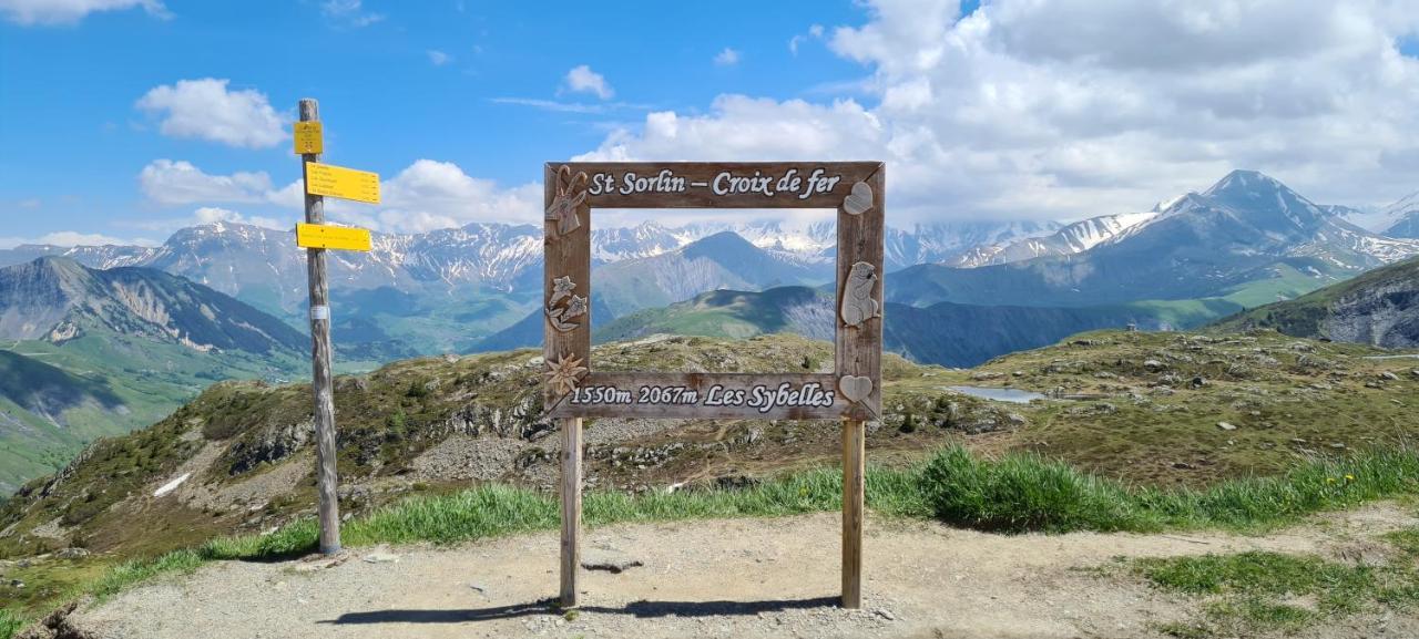 Agreable Appartement De 6 Pers Au Pieds Des Pistes ,Wifi Gratuit A Saint-Sorlin-D'Arves Labelise 3 Etoiles Au Gite De France المظهر الخارجي الصورة